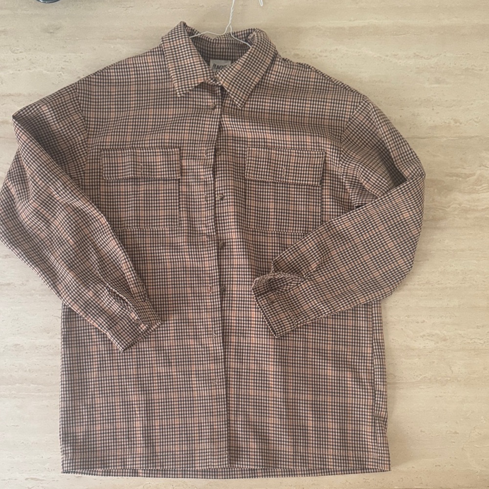 Princess Polly Oversized Plaid Button-Up Flannel
